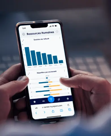 myreport sur smartphone
