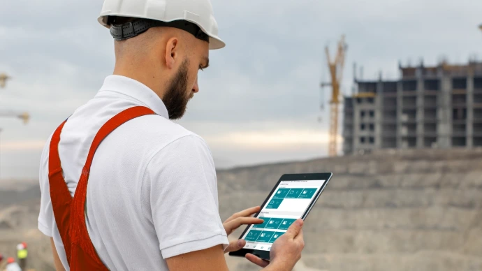 Utilisateur Naviwest sur un chantier