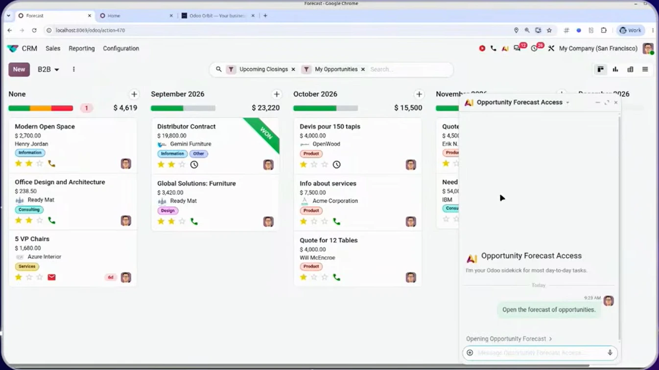 CRM odoo 20